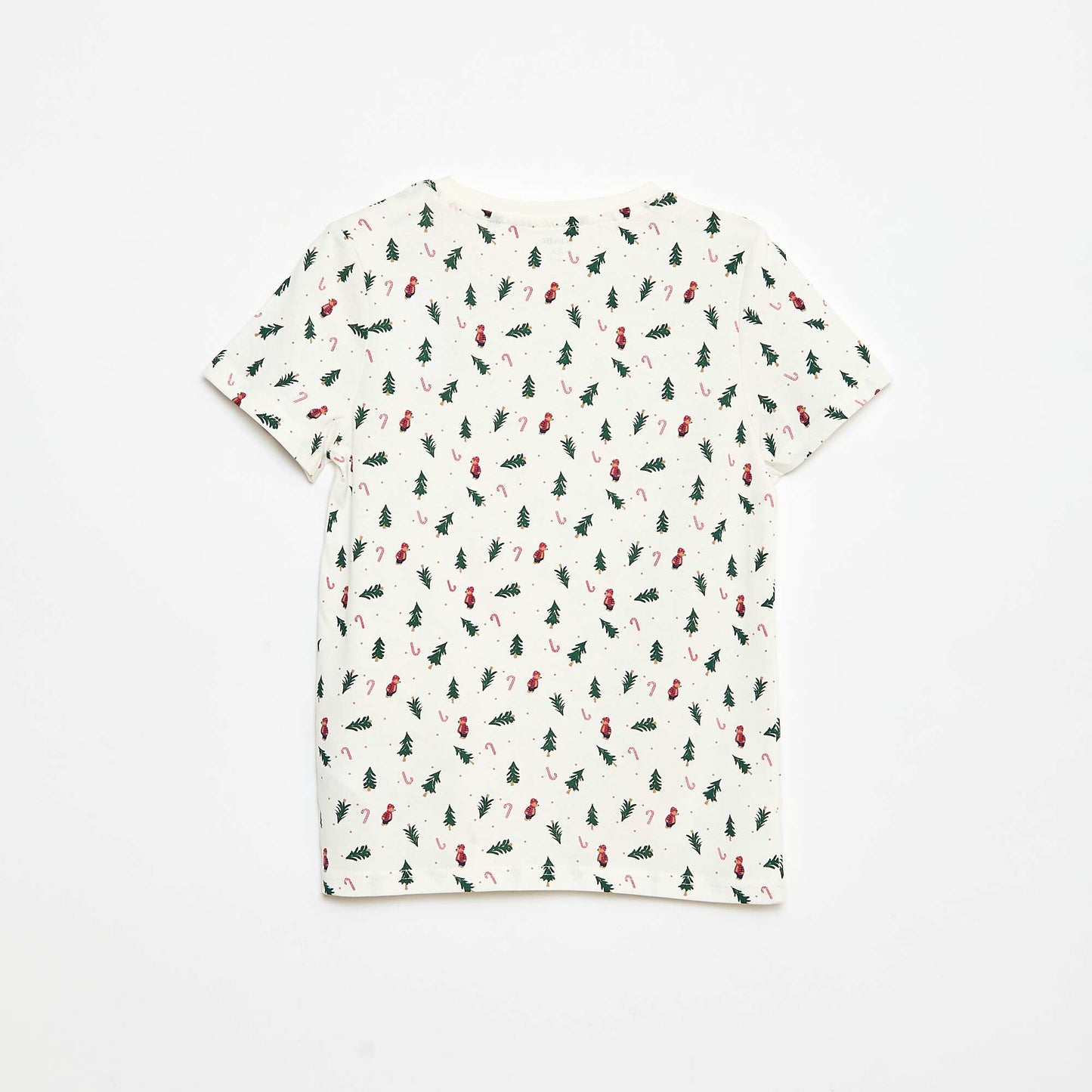 T-shirt imprimé 'Noël' en coton BLANC
