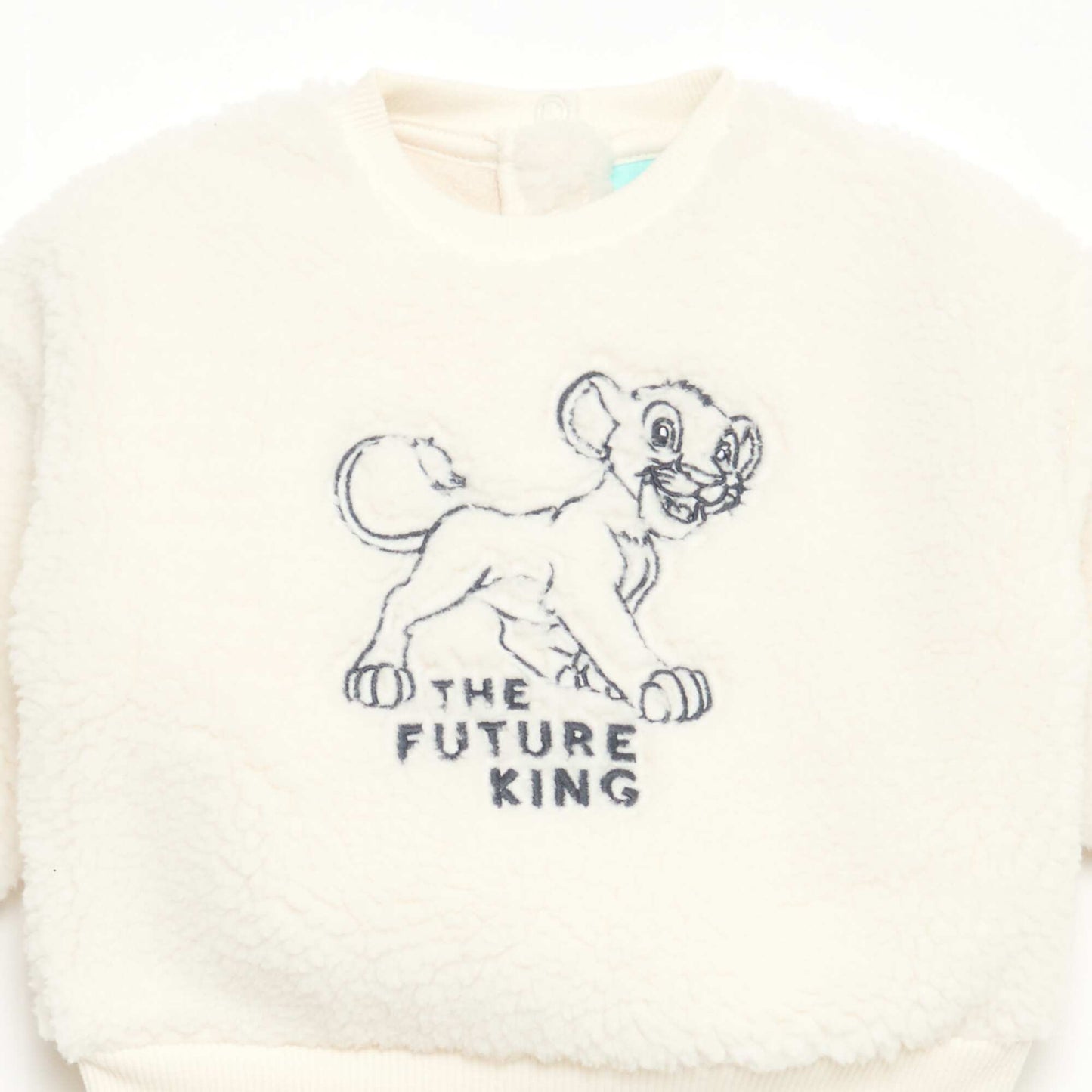 Ensemble sweat + pantalon 'Disney' 'Simba' en coton BLANC