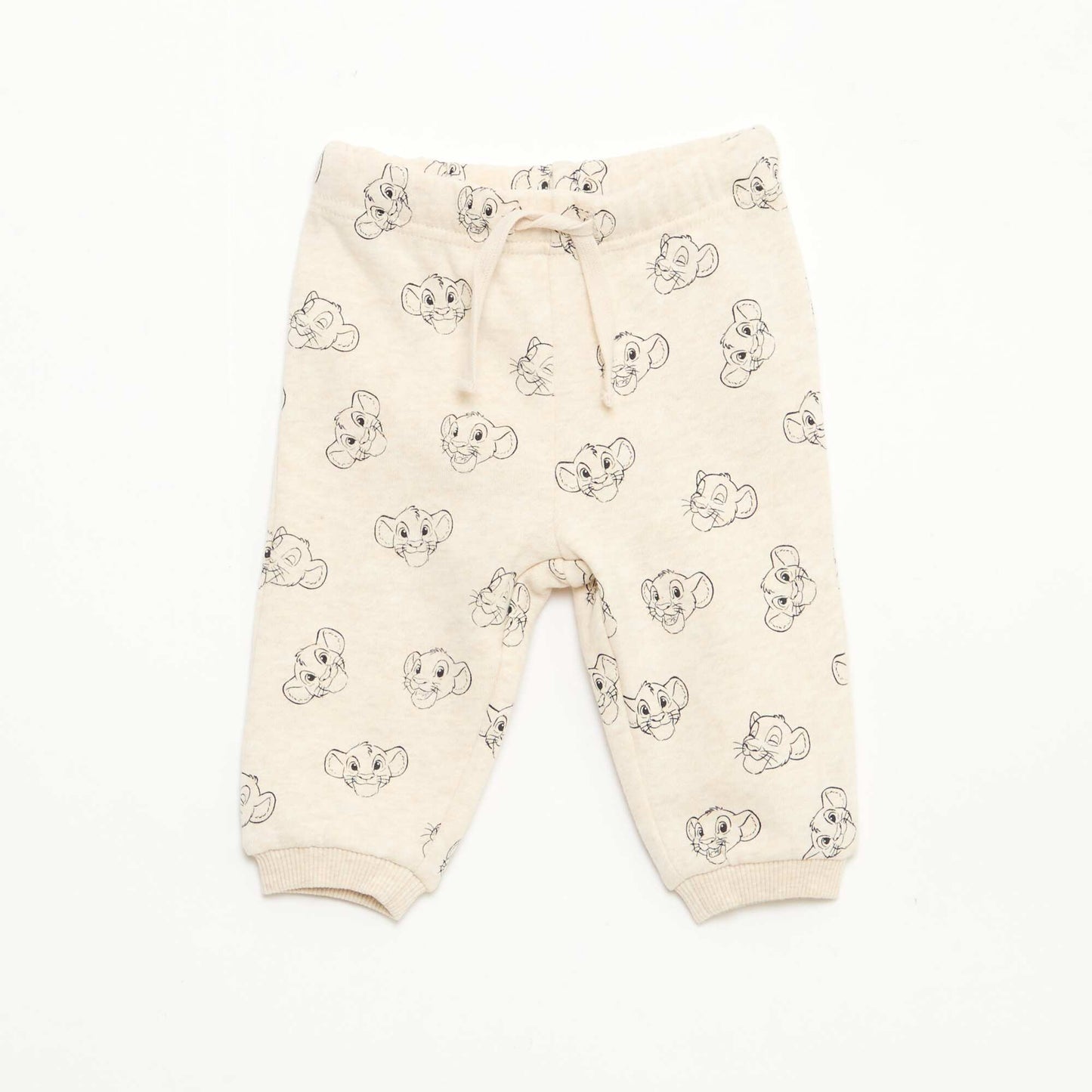 Ensemble sweat + pantalon 'Disney' 'Simba' en coton BLANC