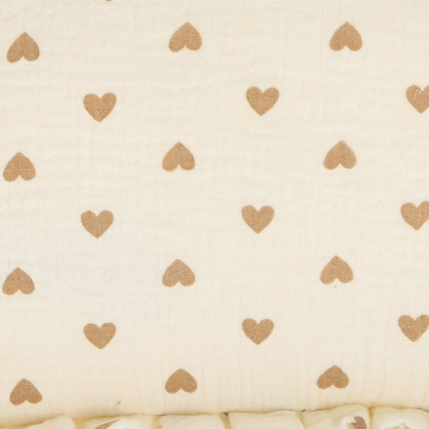 Trousse de toilette en gaze de coton CRèME