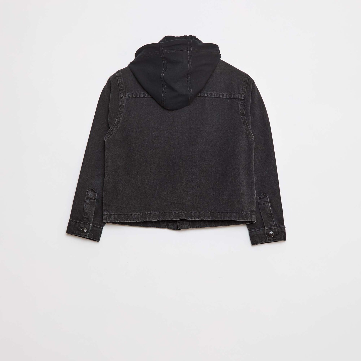 Veste en jean avec capuche GRIS