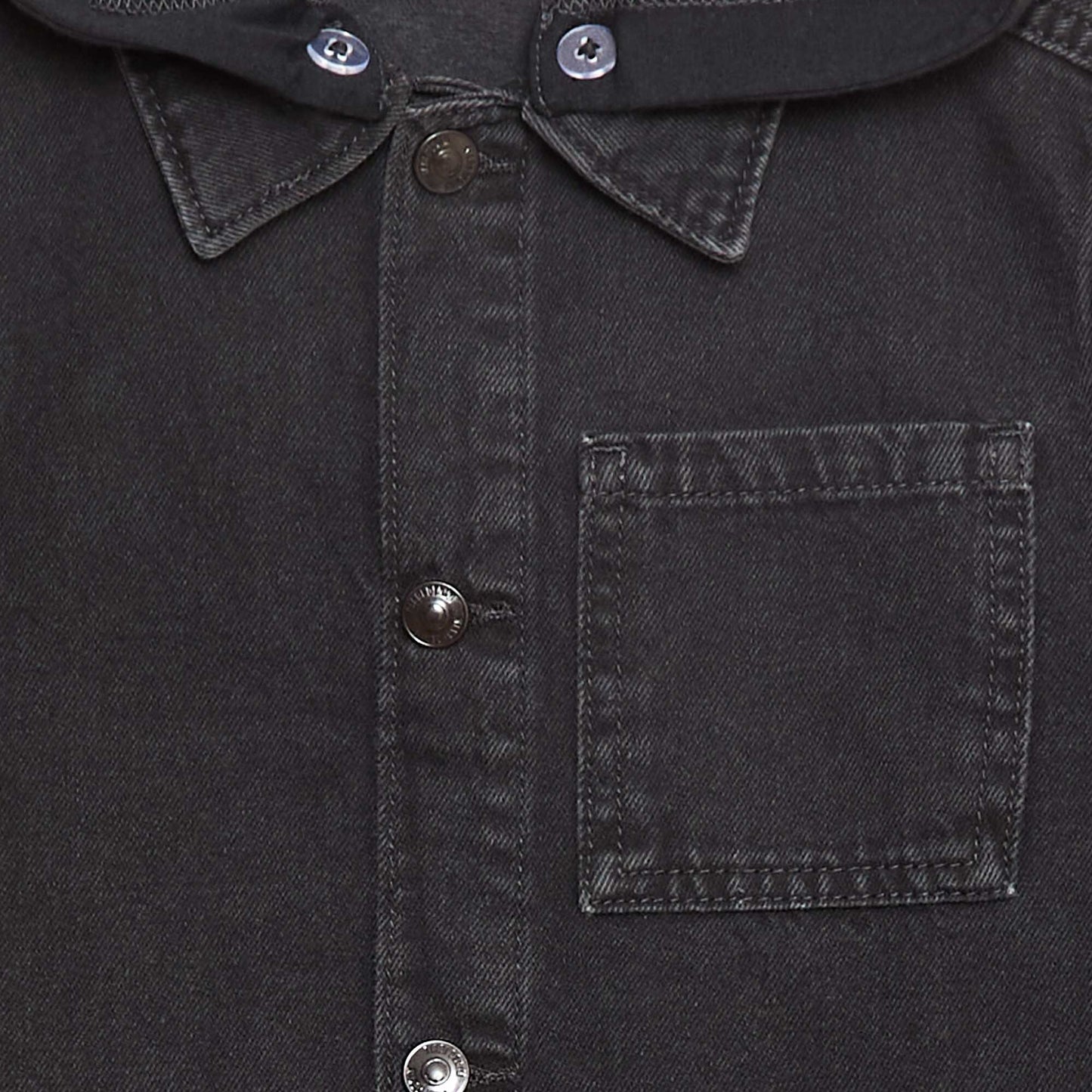 Veste en jean avec capuche GRIS