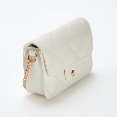 Mini-sac matelassé en bandoulière BLANC