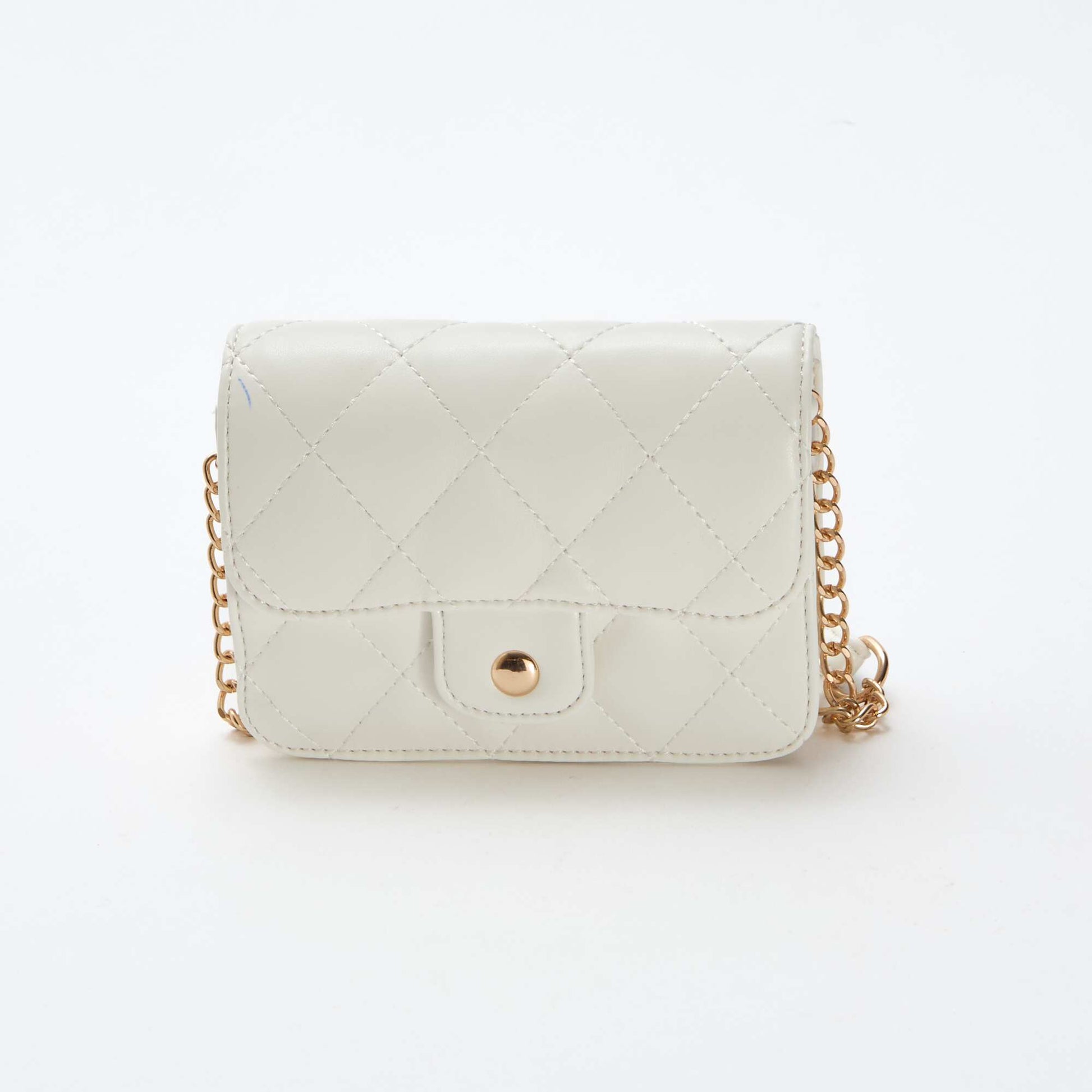 Mini-sac matelassé en bandoulière BLANC