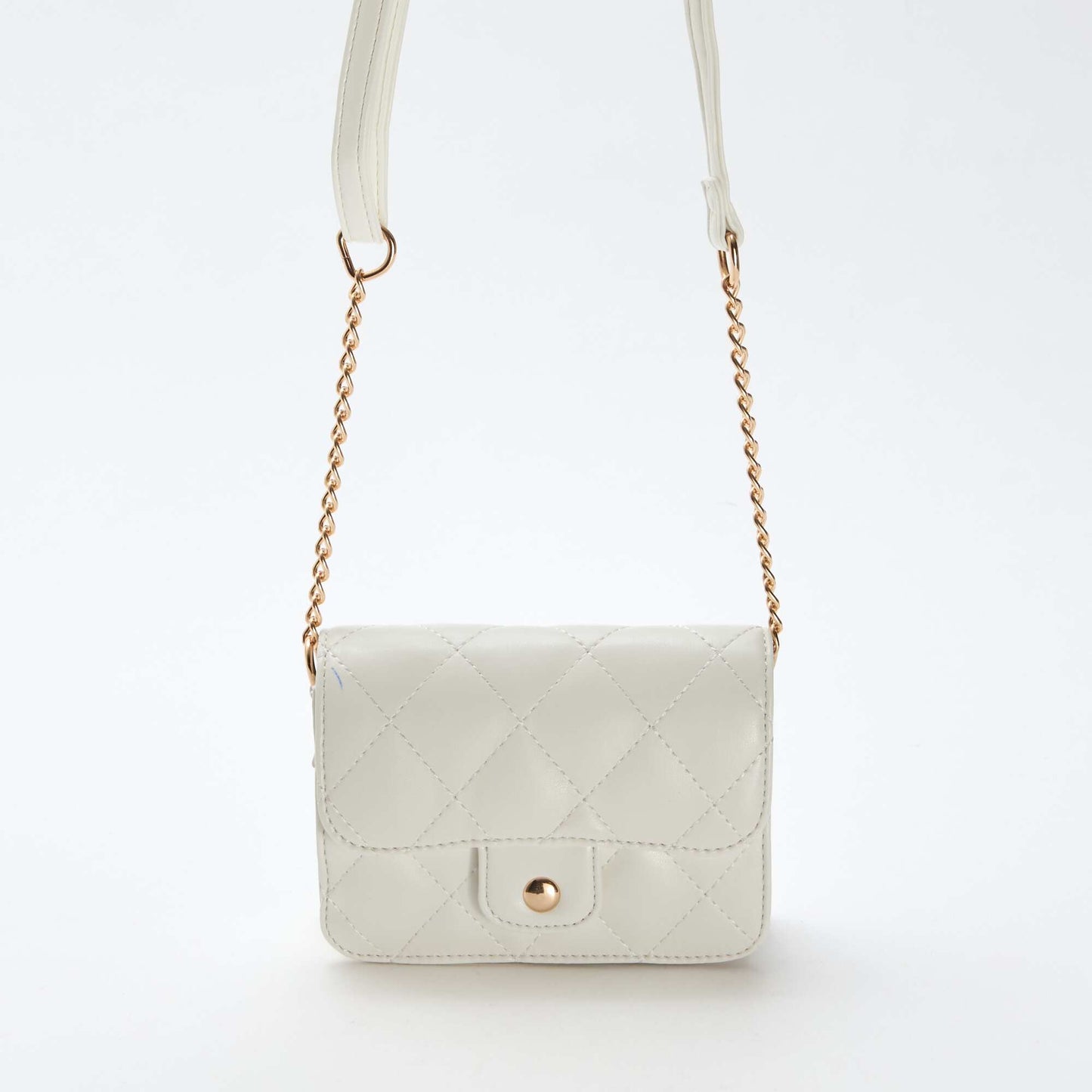 Mini-sac matelassé en bandoulière BLANC