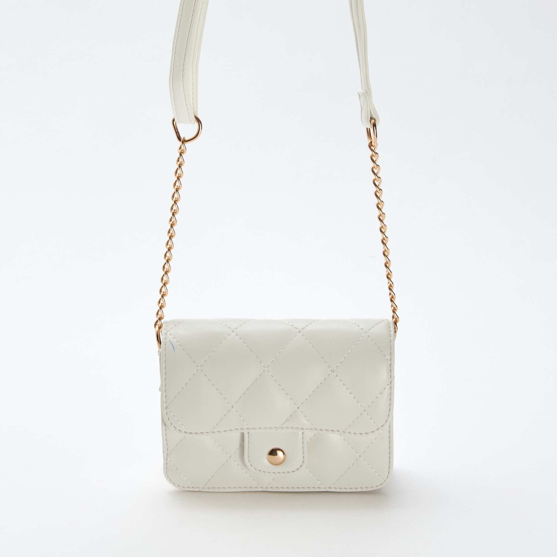 Mini-sac matelassé en bandoulière BLANC