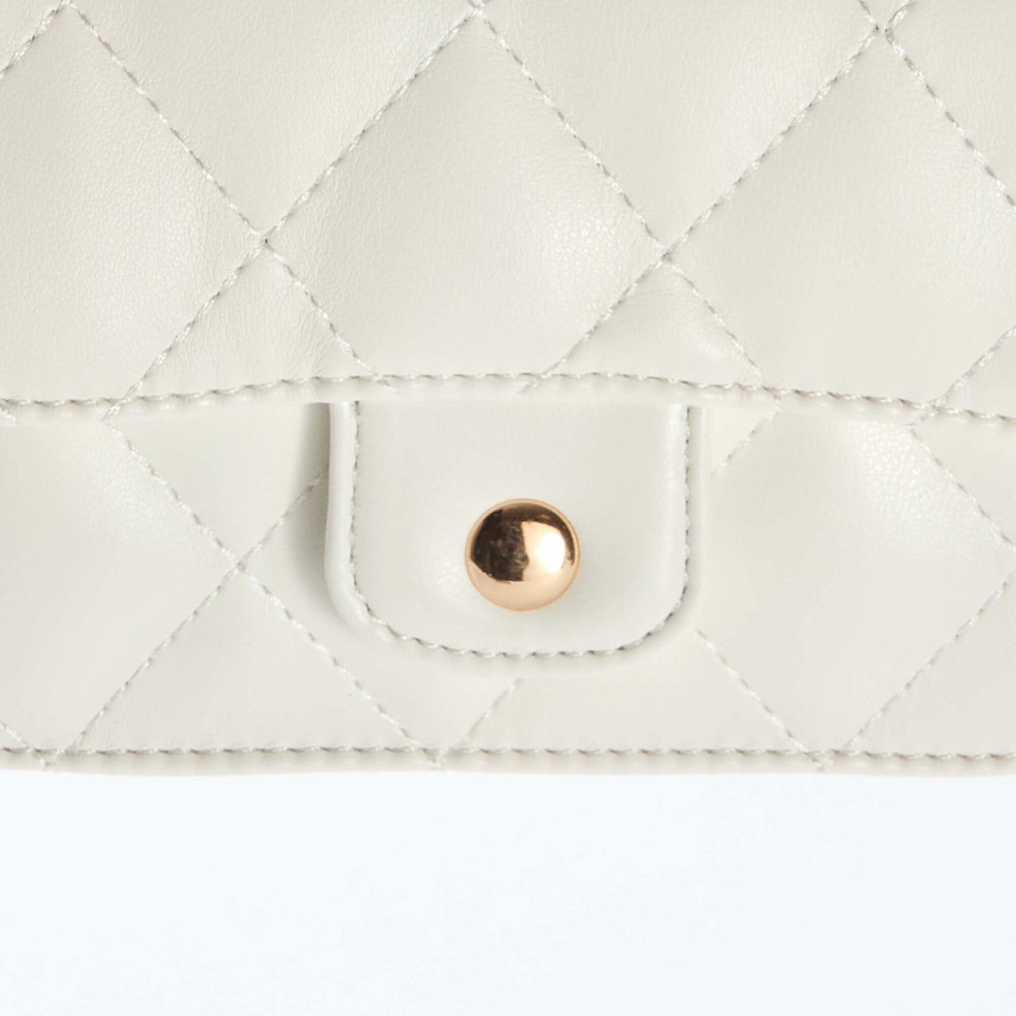Mini-sac matelassé en bandoulière BLANC
