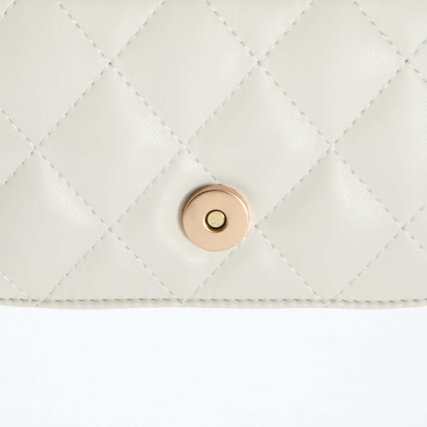Mini-sac matelassé en bandoulière BLANC