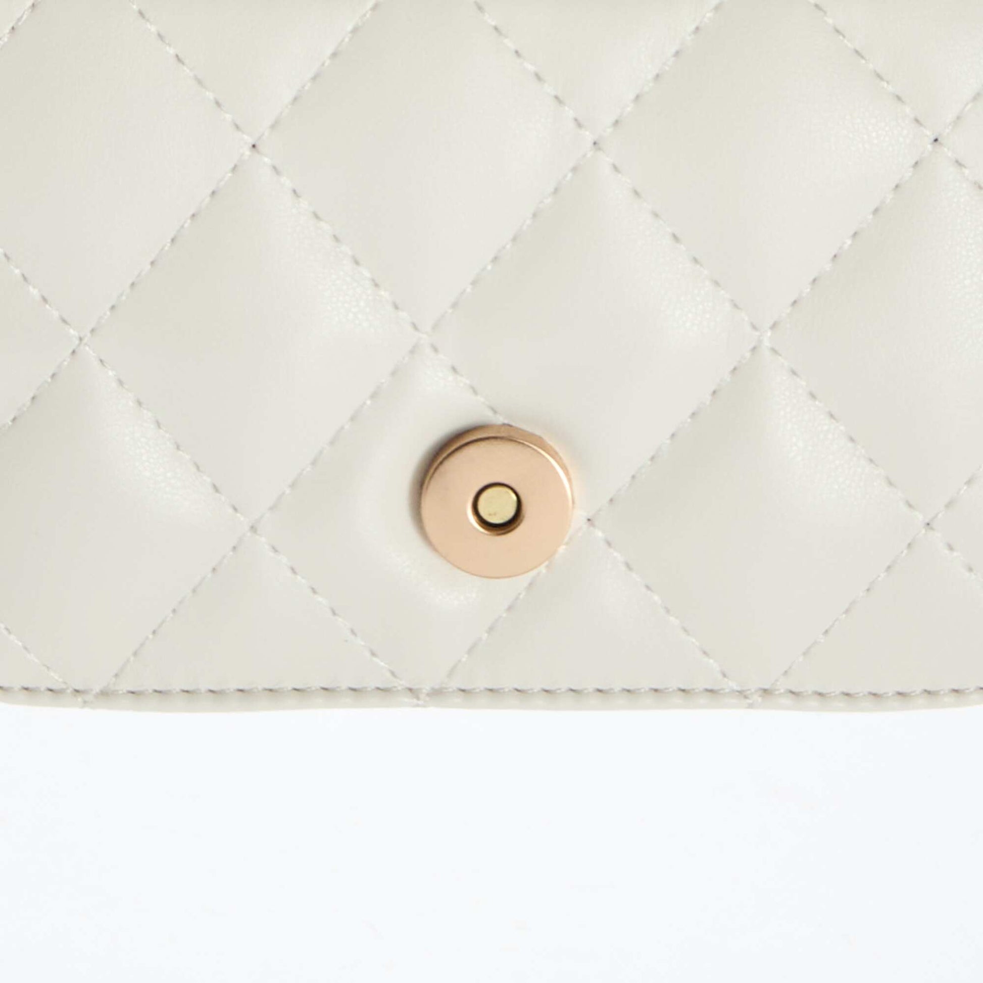 Mini-sac matelassé en bandoulière BLANC