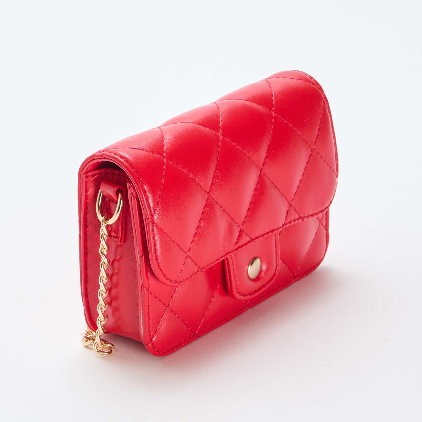 Mini-sac matelassé en bandoulière ROUGE