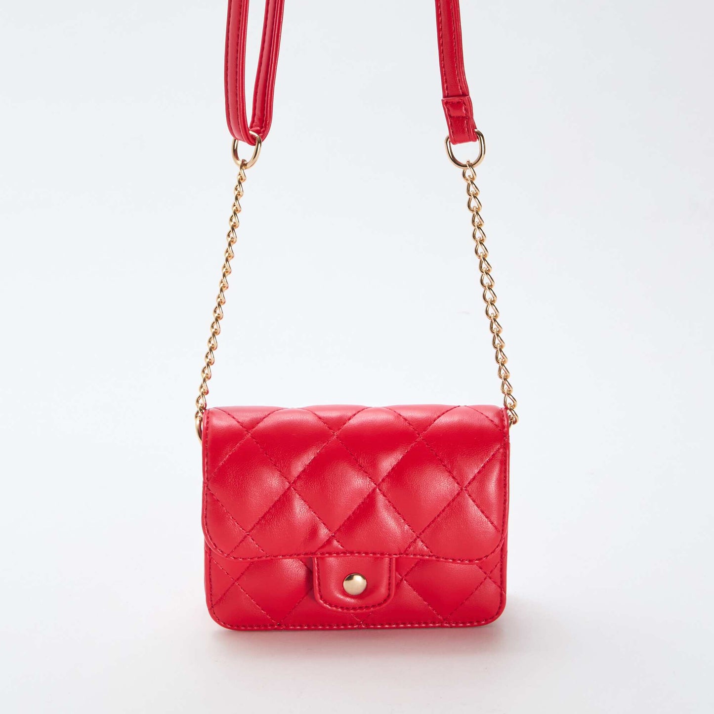 Mini-sac matelassé en bandoulière ROUGE