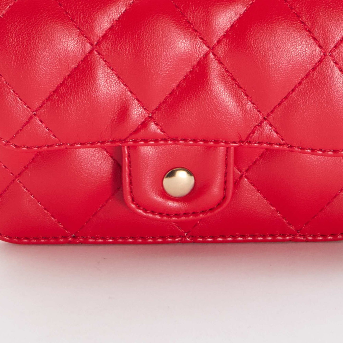 Mini-sac matelassé en bandoulière ROUGE