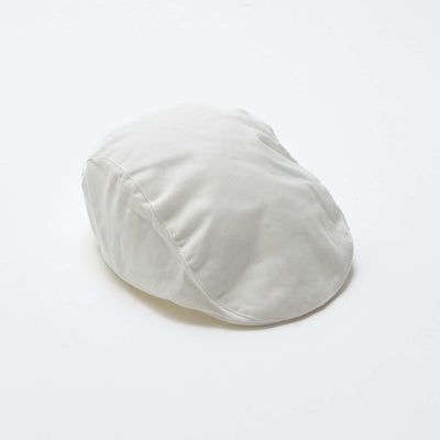 Beret en coton uni BLANC