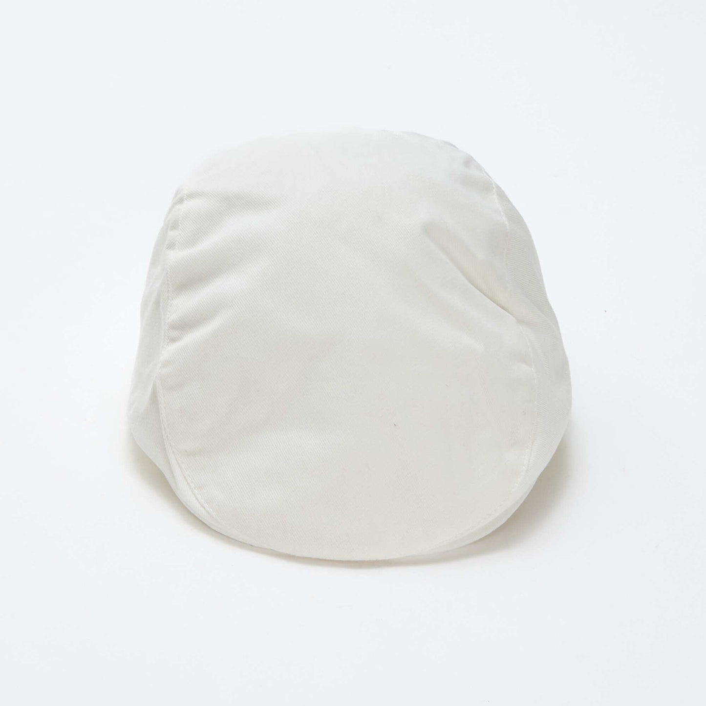 Beret en coton uni BLANC