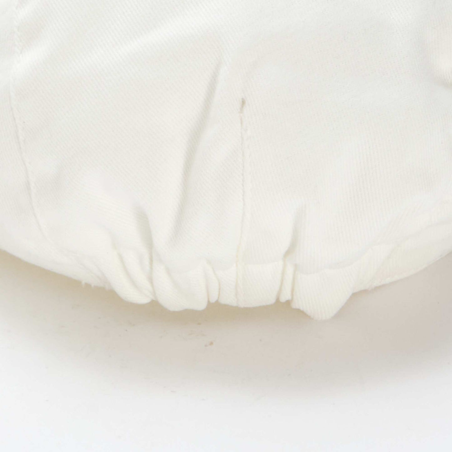 Beret en coton uni BLANC