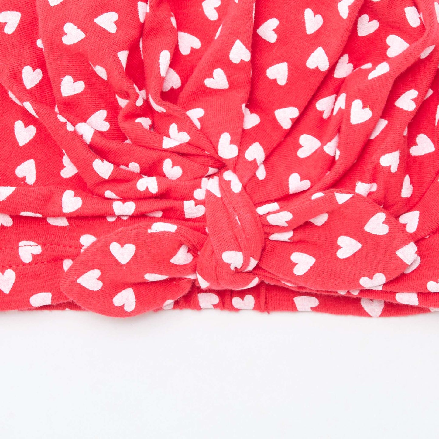 Bonnet turban imprimé ROUGE