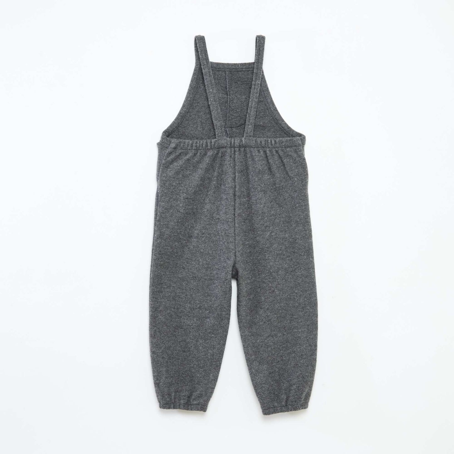 Salopette longue en maille doudou GRIS