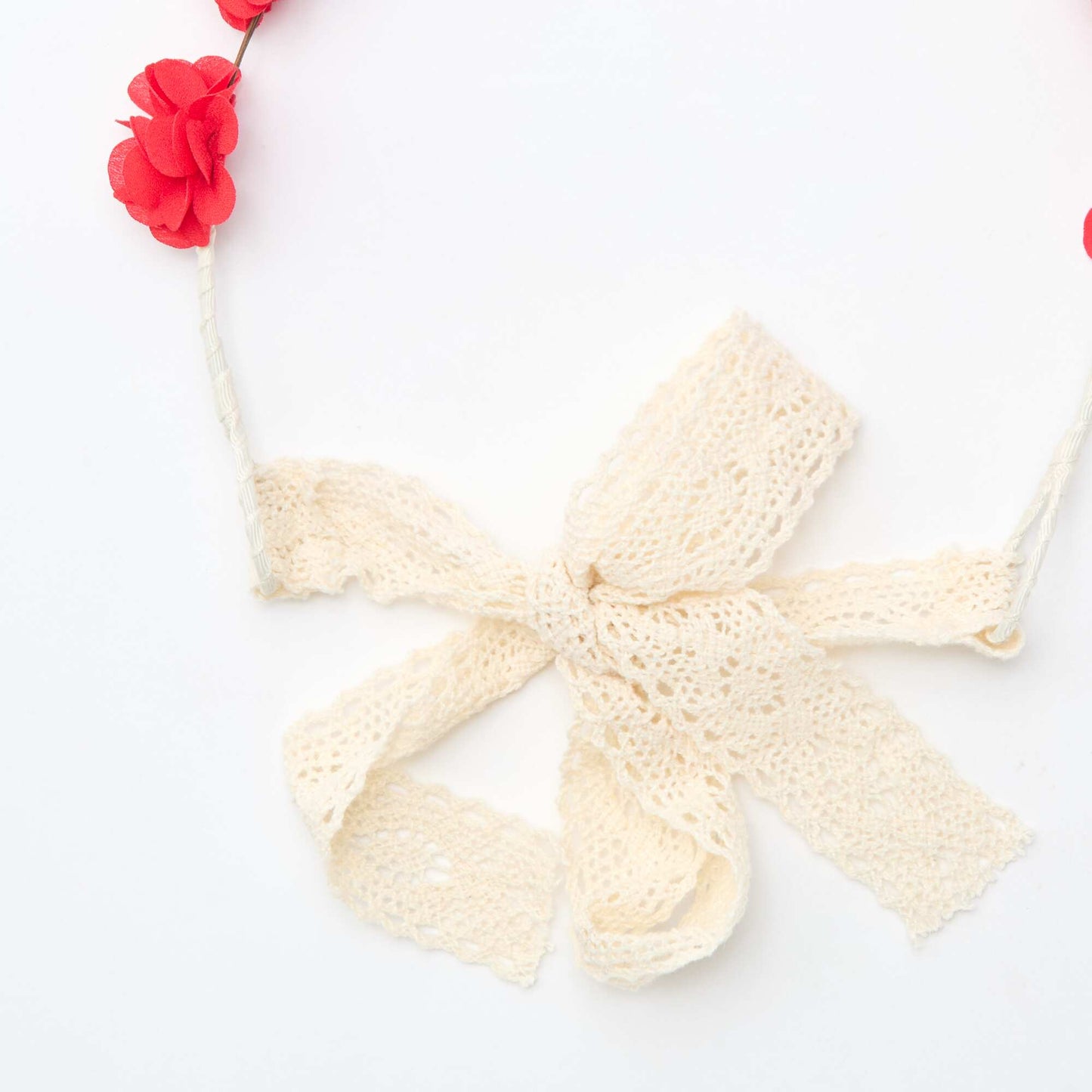Couronne de fleur ROUGE