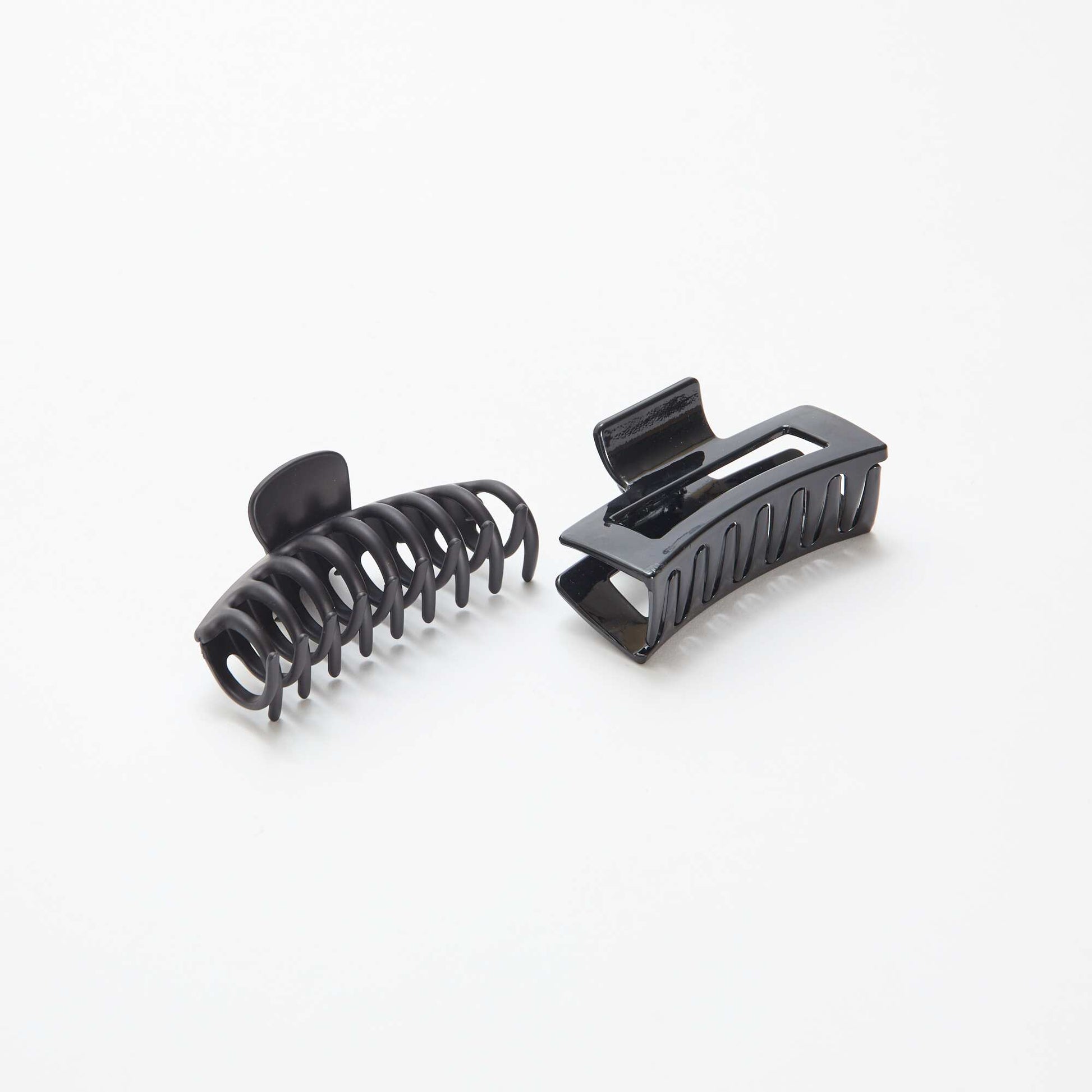 Lot de 2 grandes pinces crabe NOIR