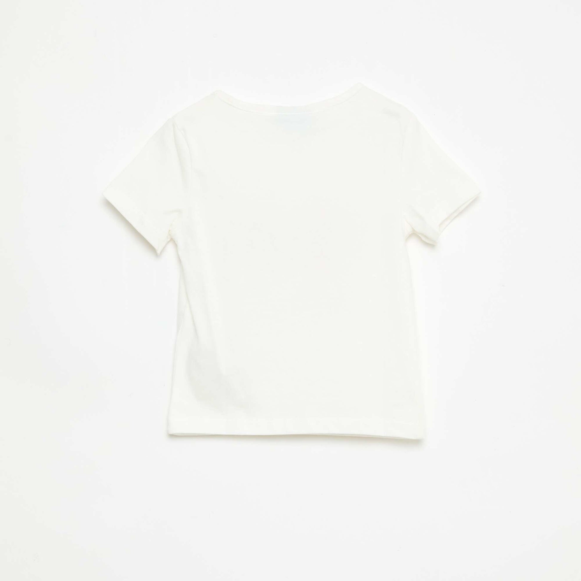 Tee-shirt 'Stitch' à manches courtes BLANC