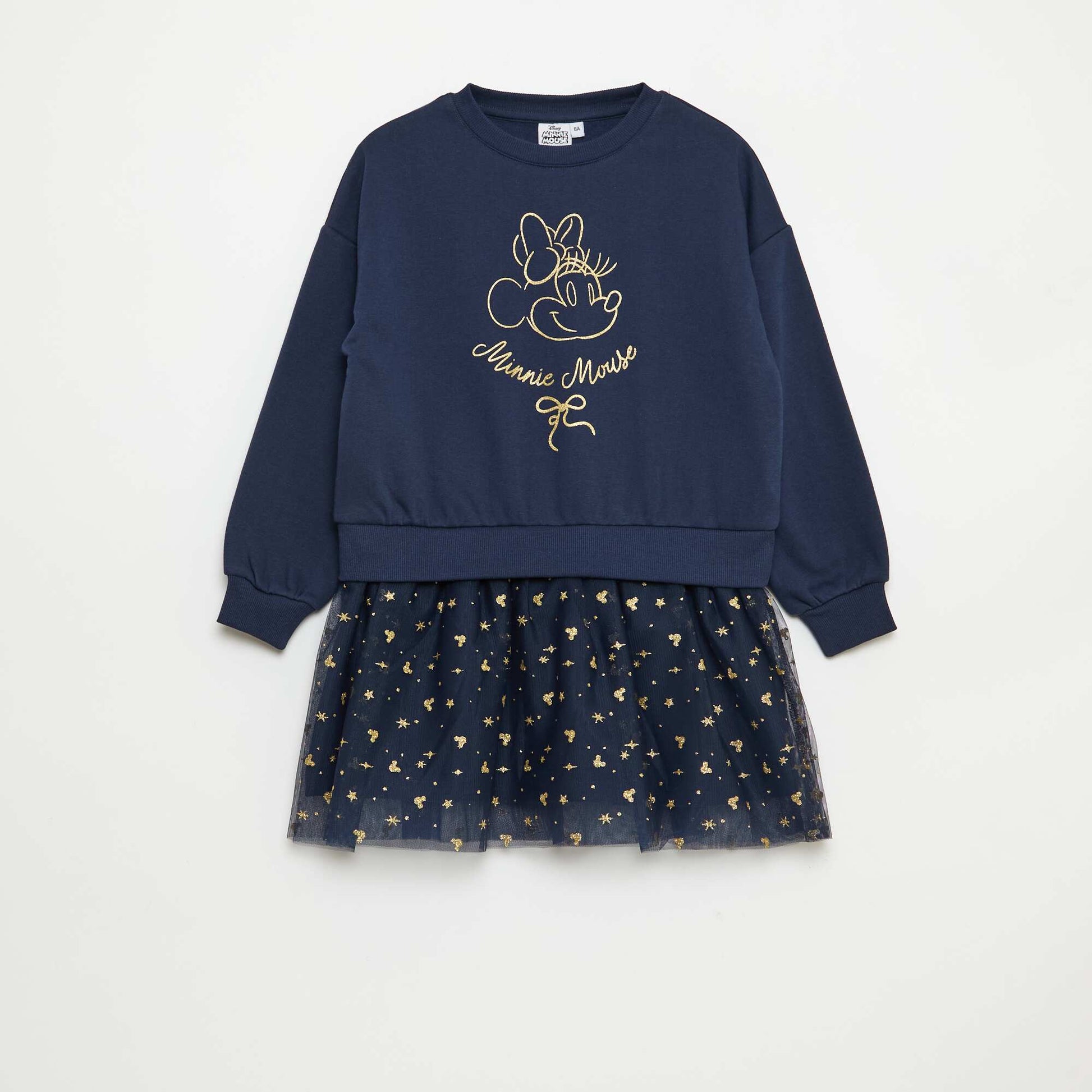 Robe sweat avec effet 2 en 1 à la base 'Minnie' 'Disney' BLEU