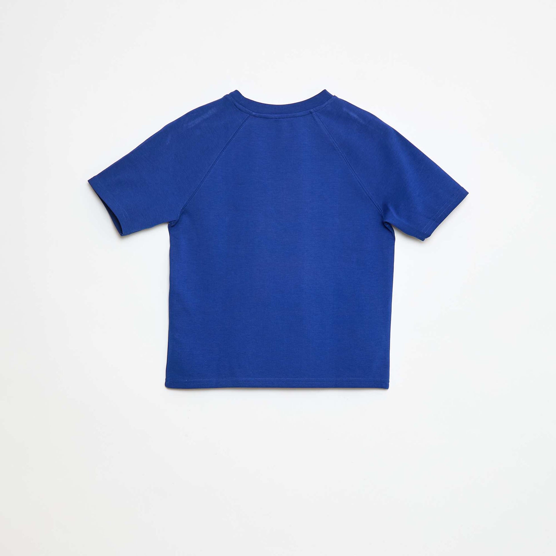 T-shirt loose en coton BLEU