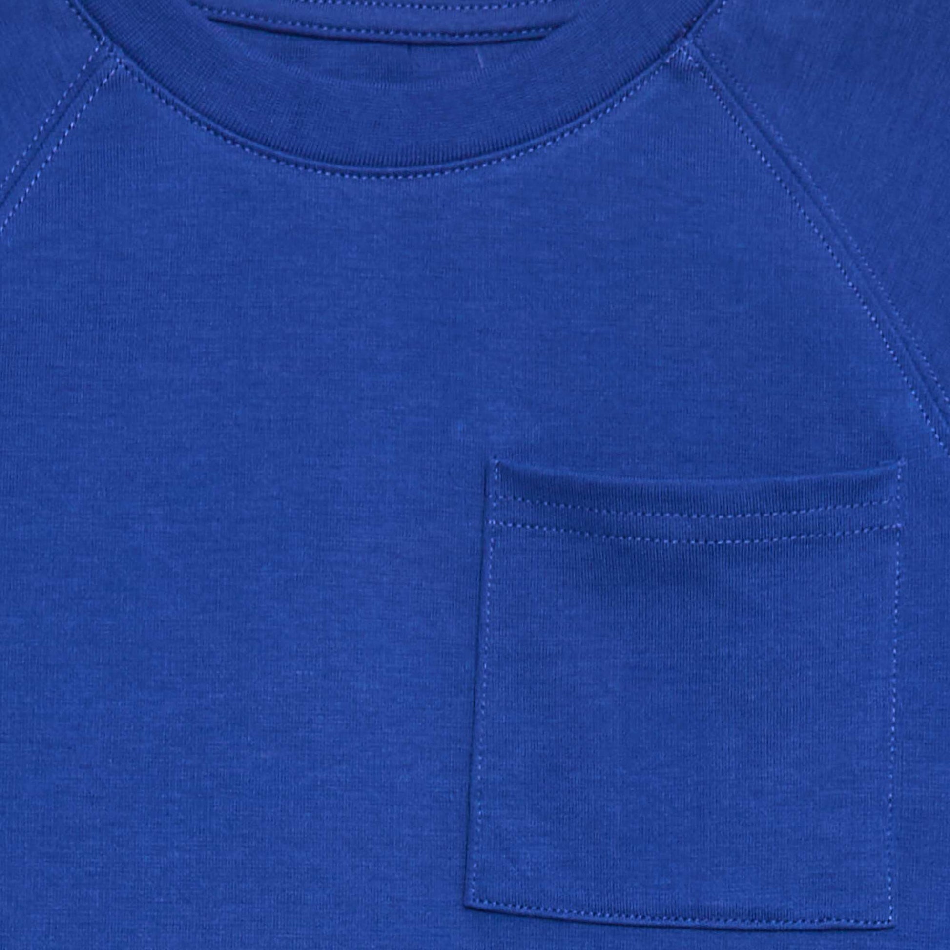 T-shirt loose en coton BLEU