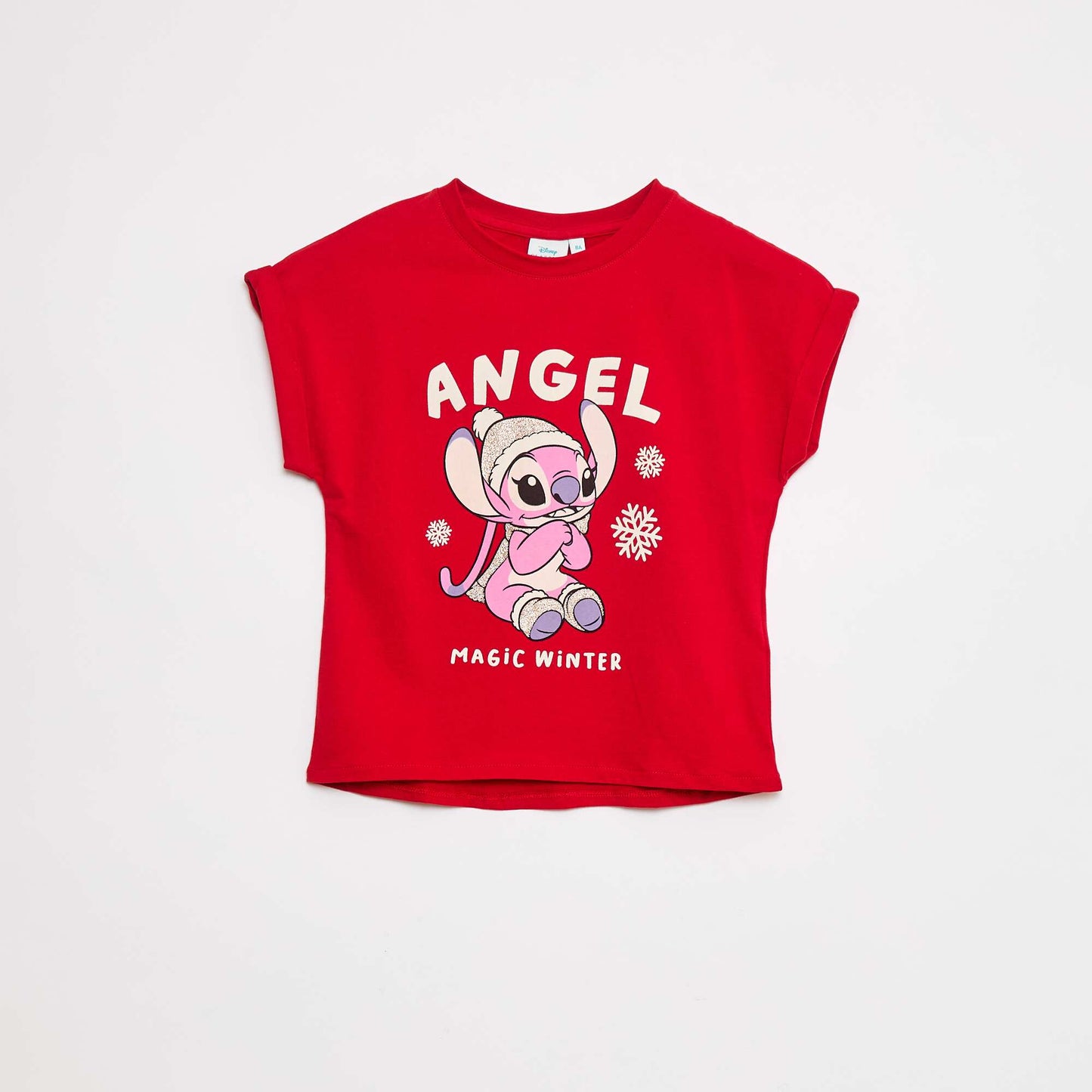 T-shirt imprimé 'Stitch' ROUGE