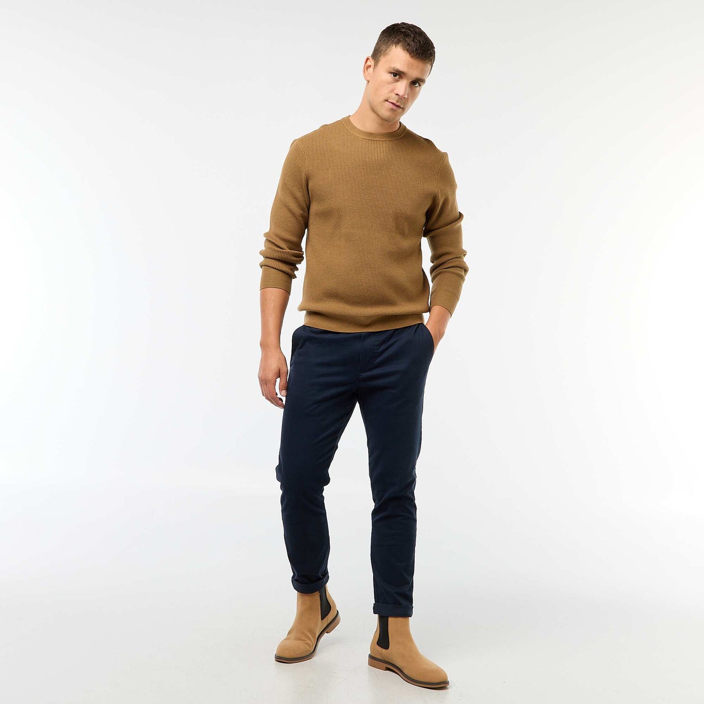 Jogging slim uni BLEU