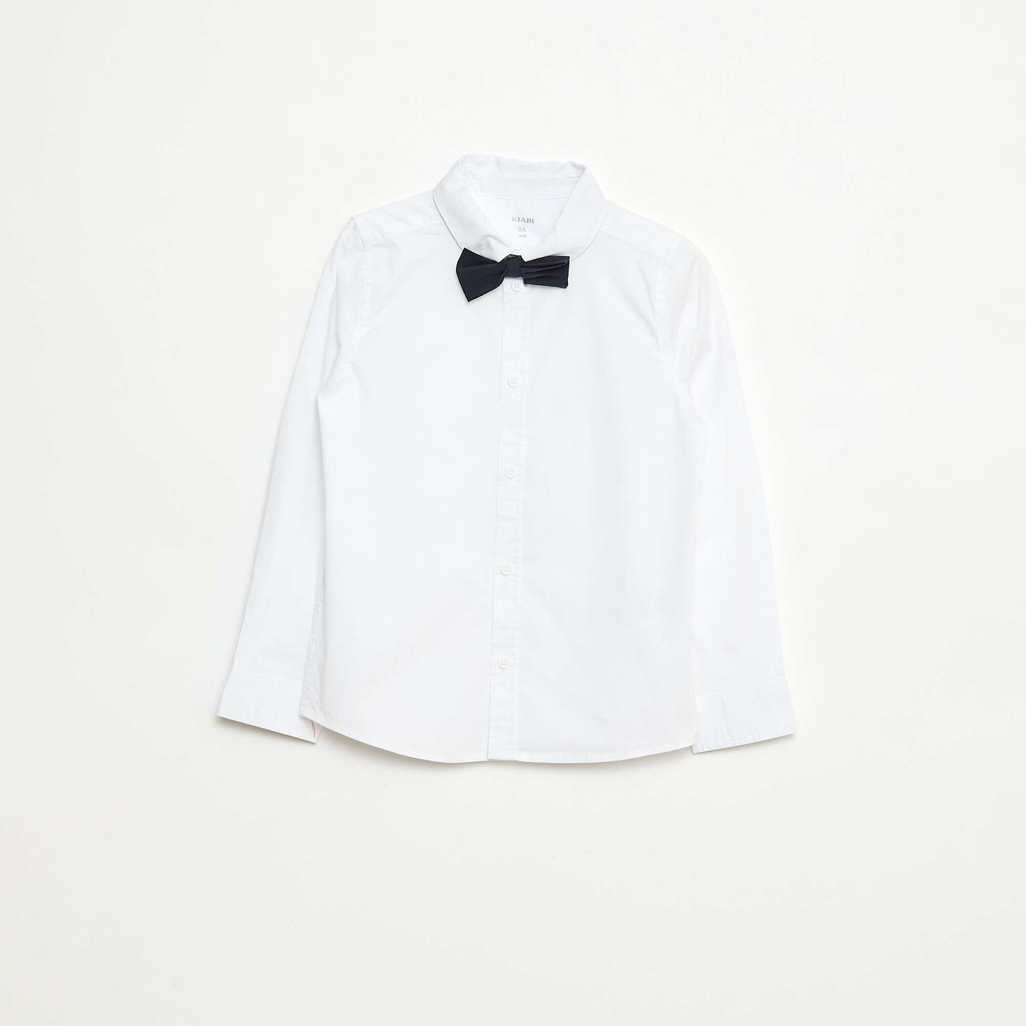 Ensemble chemise + nœud papillon à scratch - 2 pièces BLANC