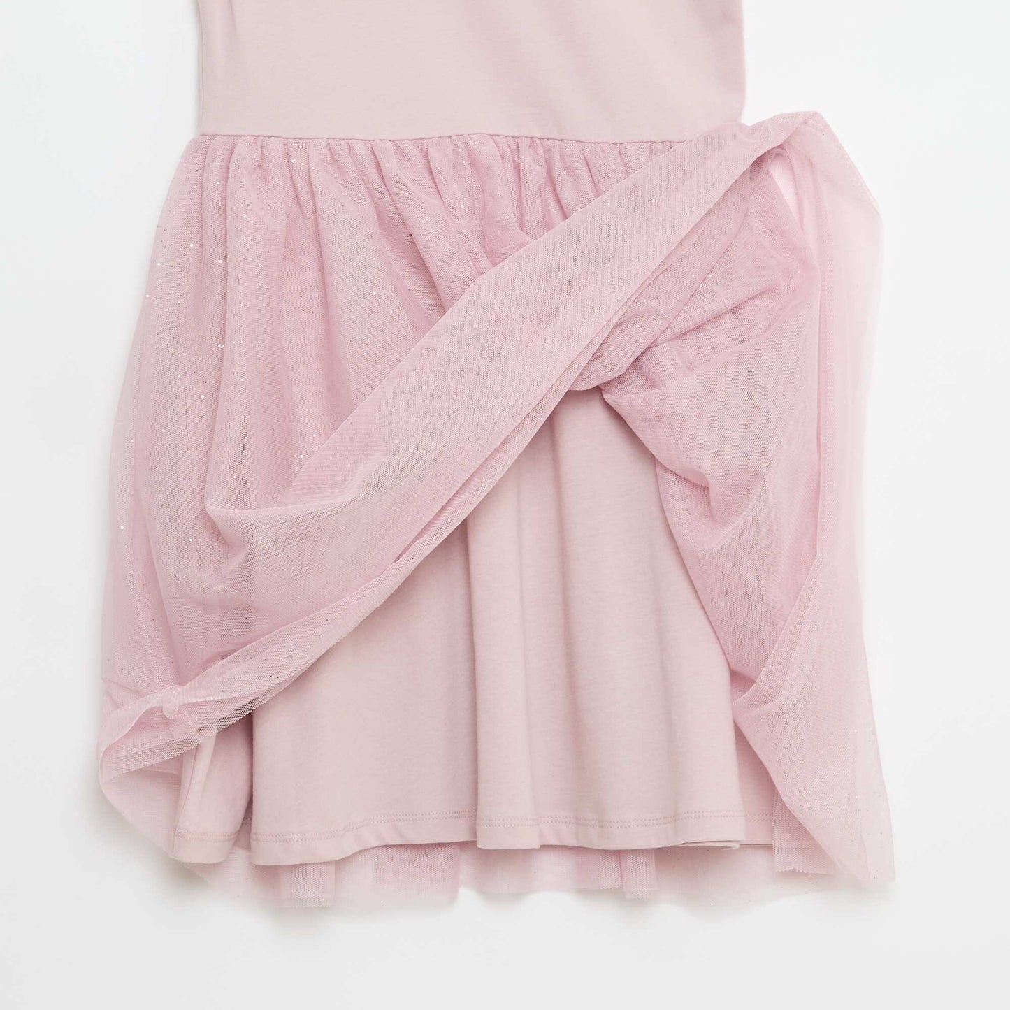 Robe col volanté en jersey coton VIOLET