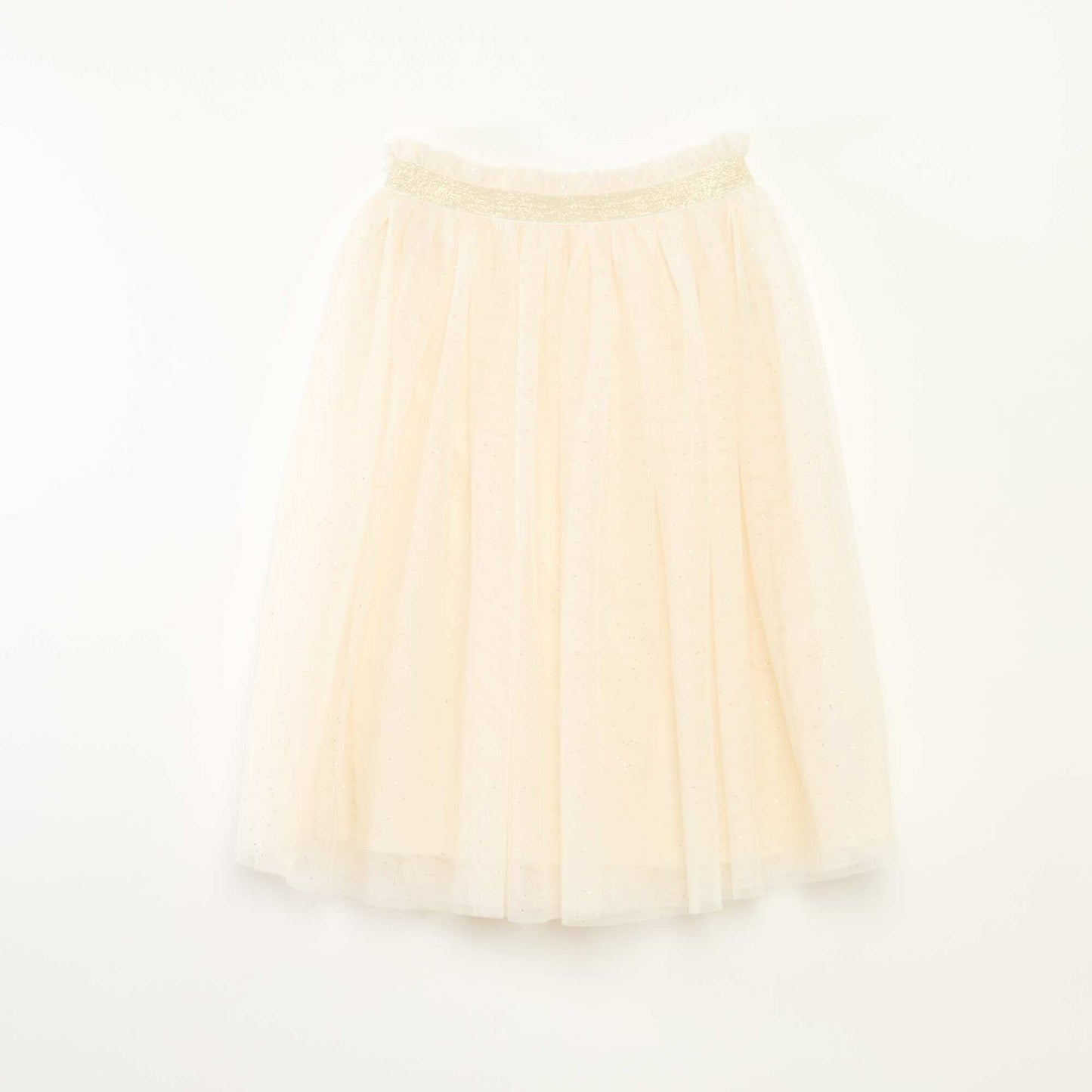 Jupe brillante en tulle BLANC