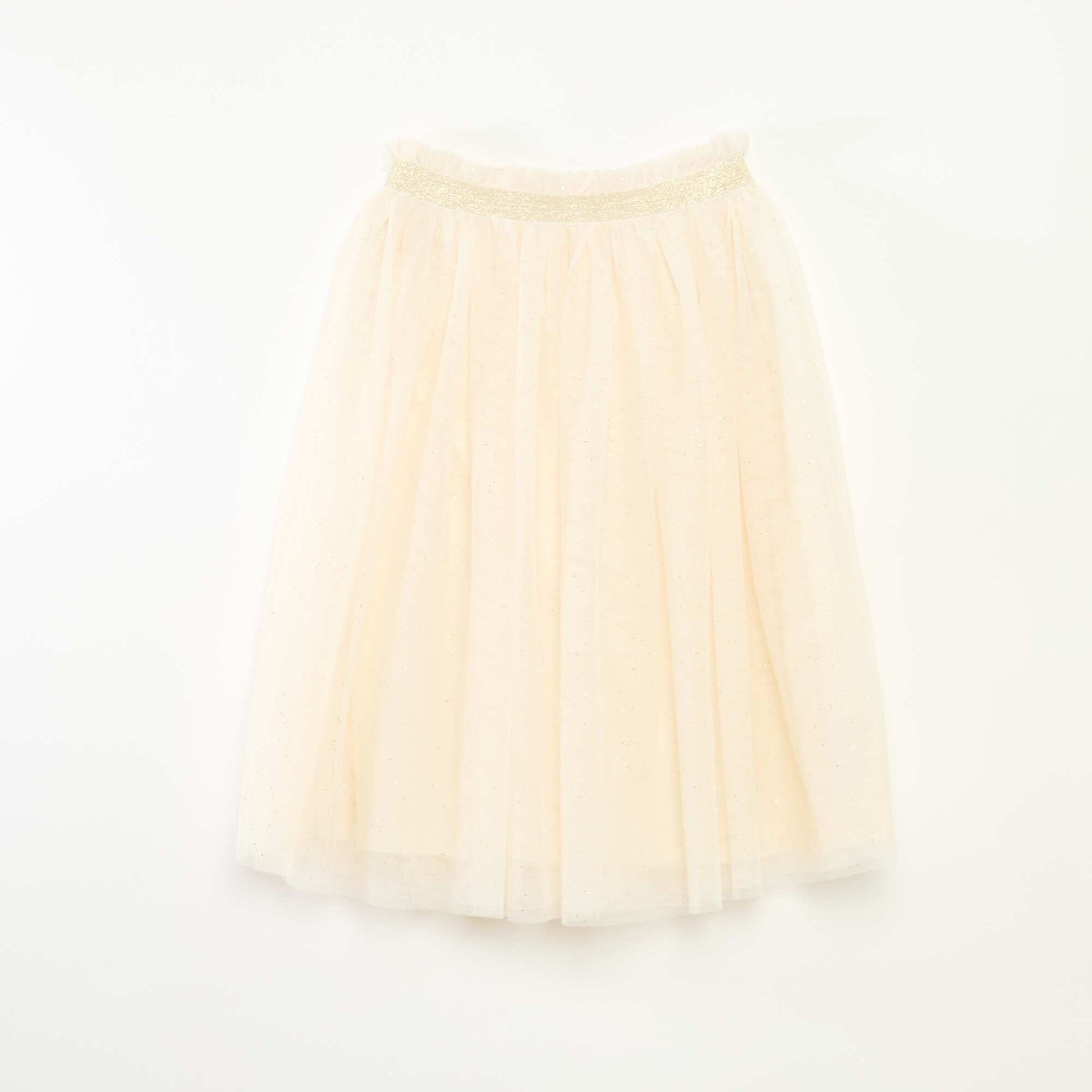 Jupe brillante en tulle BLANC