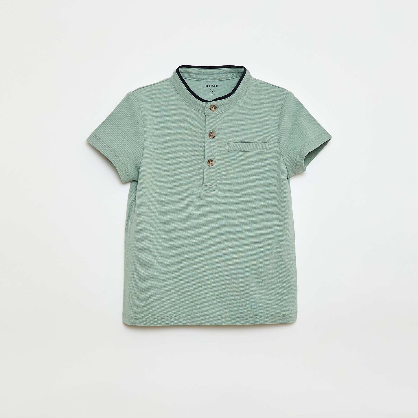 Tee-shirt en maille piqué de coton VERT