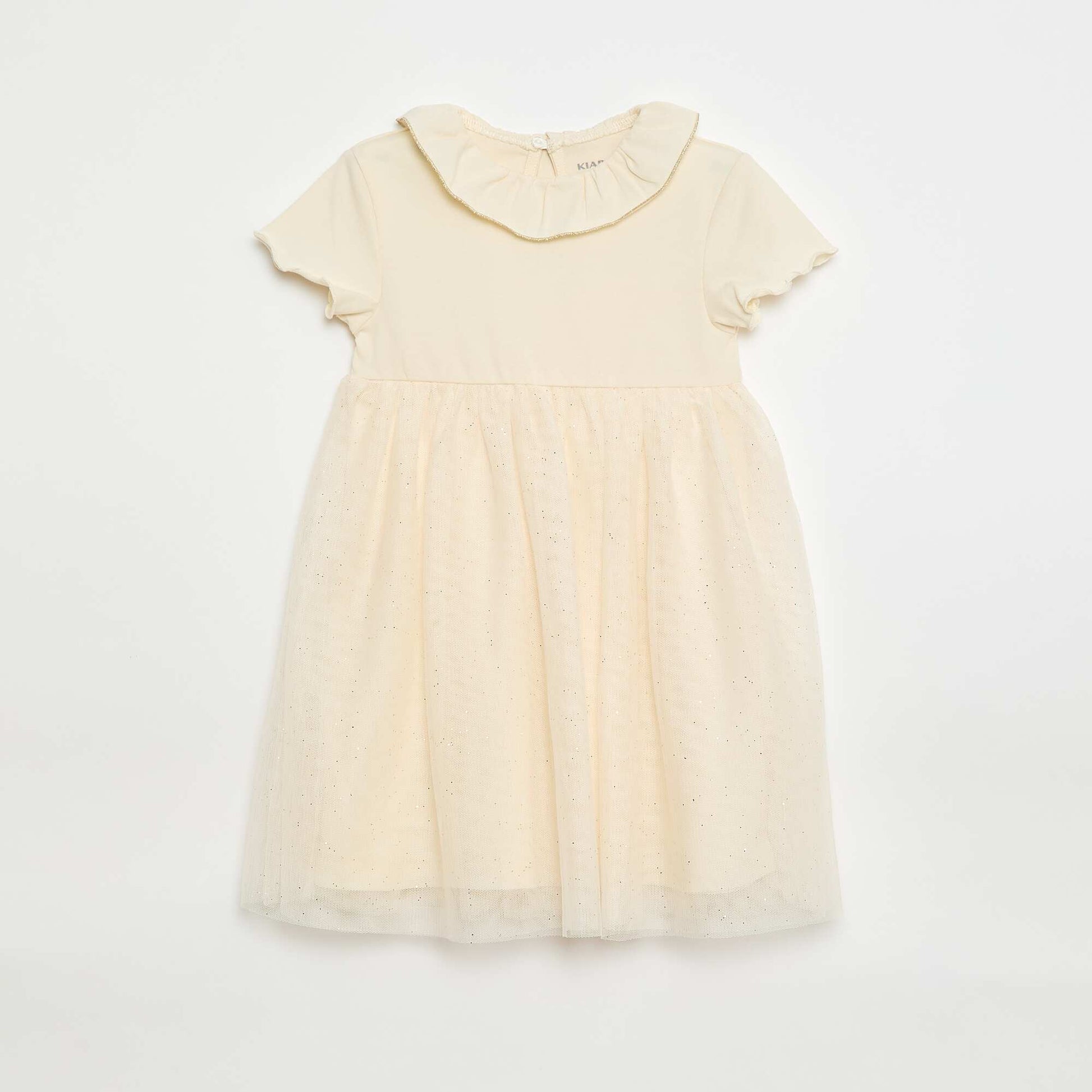 Robe en tulle pailletée BEIGE