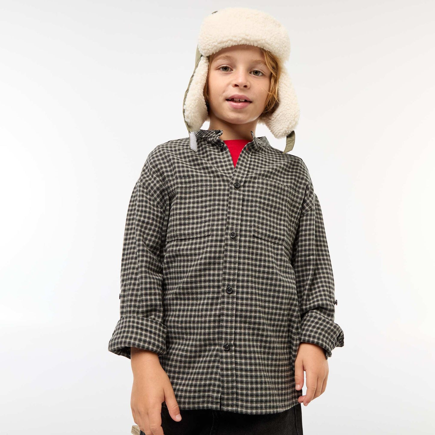 Chemise en coton NOIR