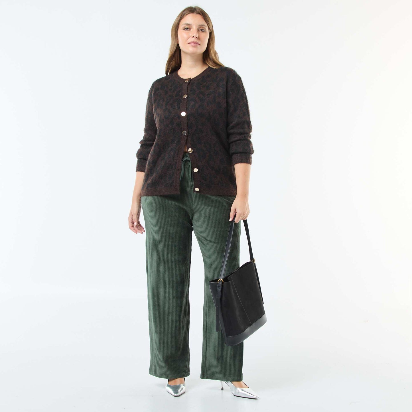 Gilet doux imprimé léopard LéOPARD