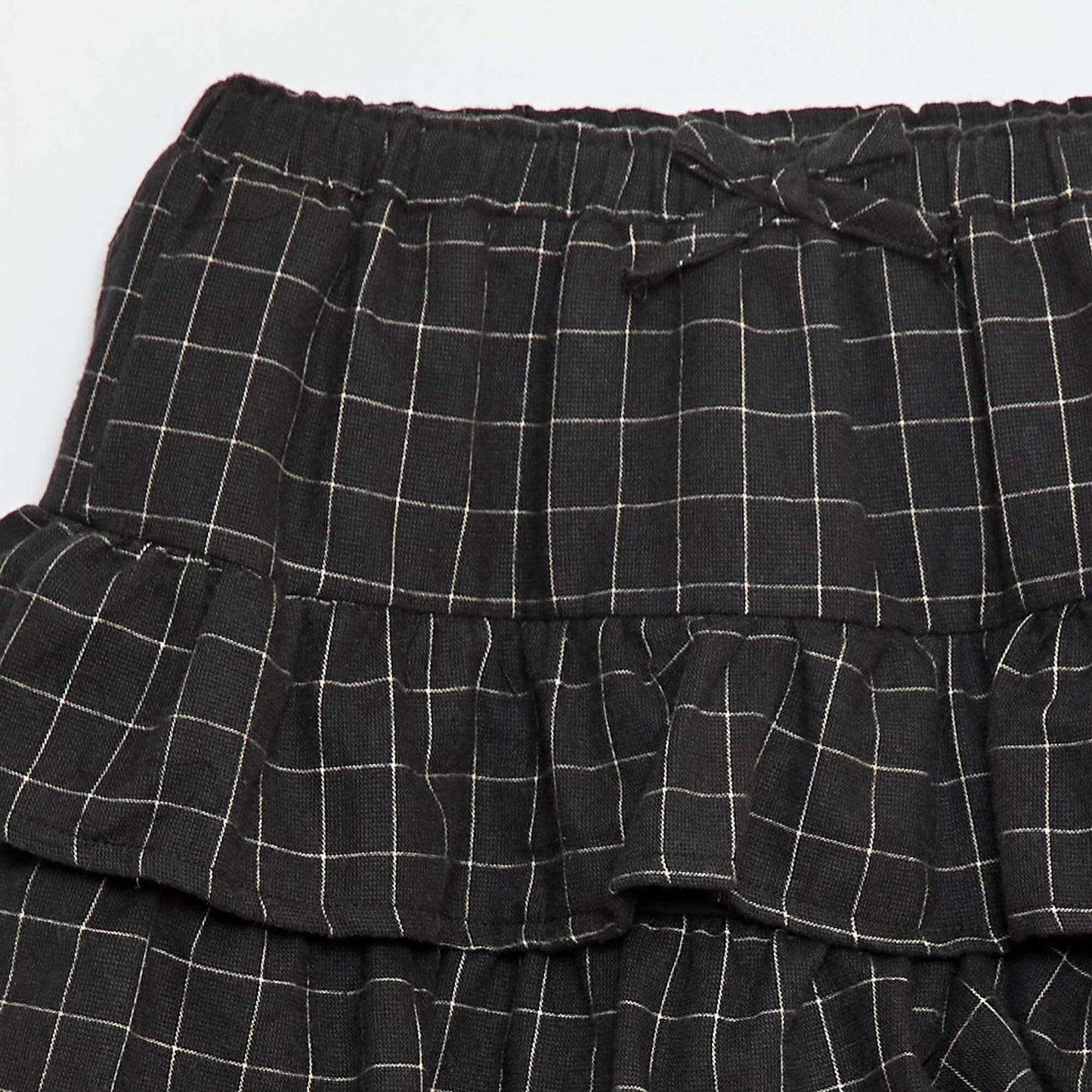 Jupe à carreaux en coton GRIS