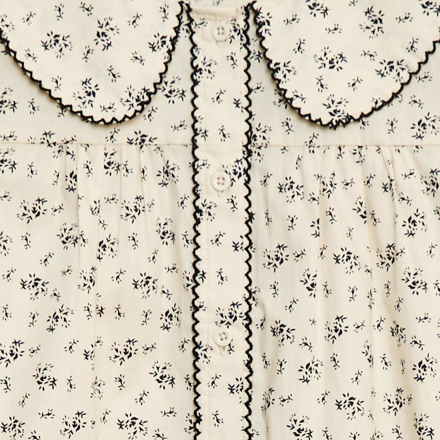 Chemise fleurie fantaisie BLANC