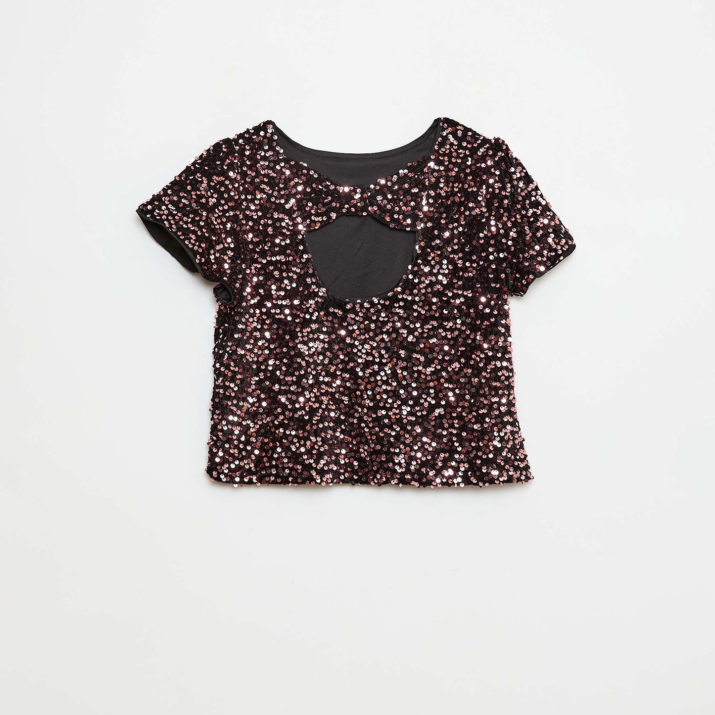Blouse en velours sequins JAUNE