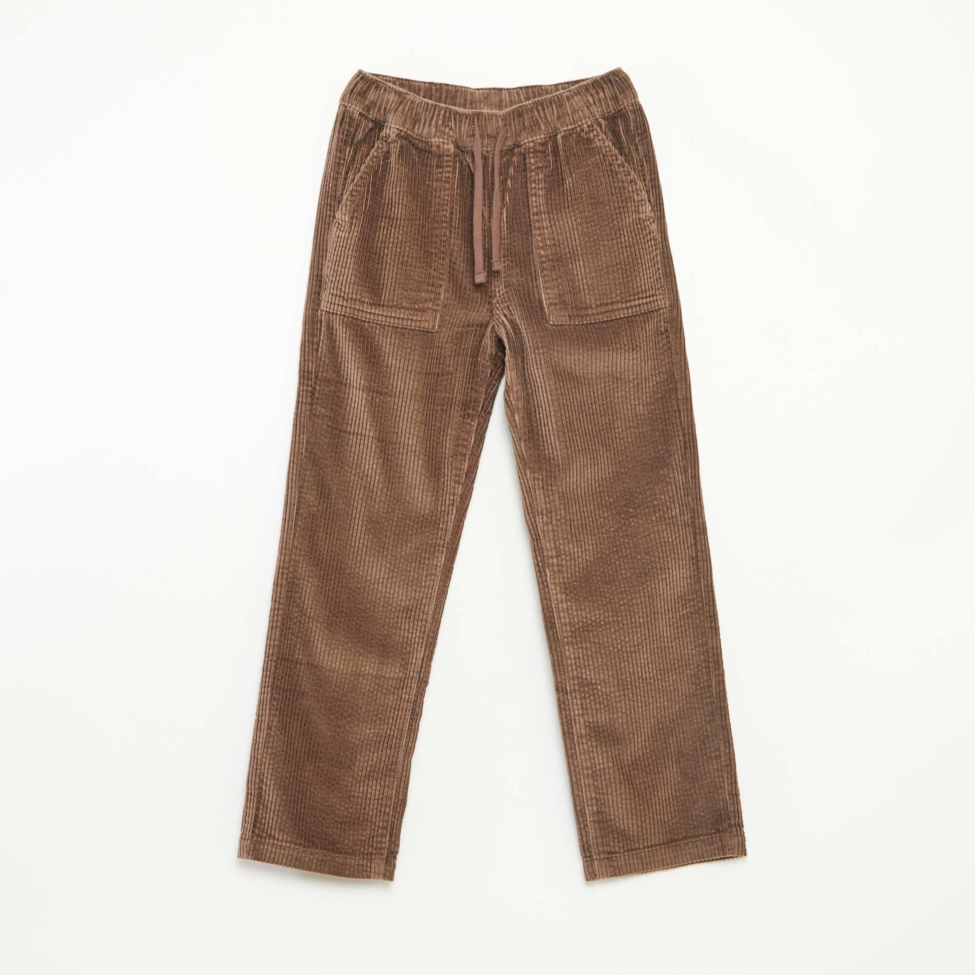 Pantalon en velours côtelé MARRON
