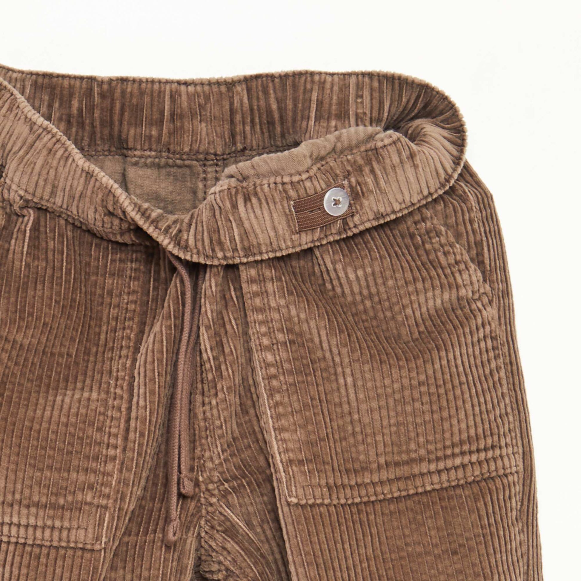 Pantalon en velours côtelé MARRON