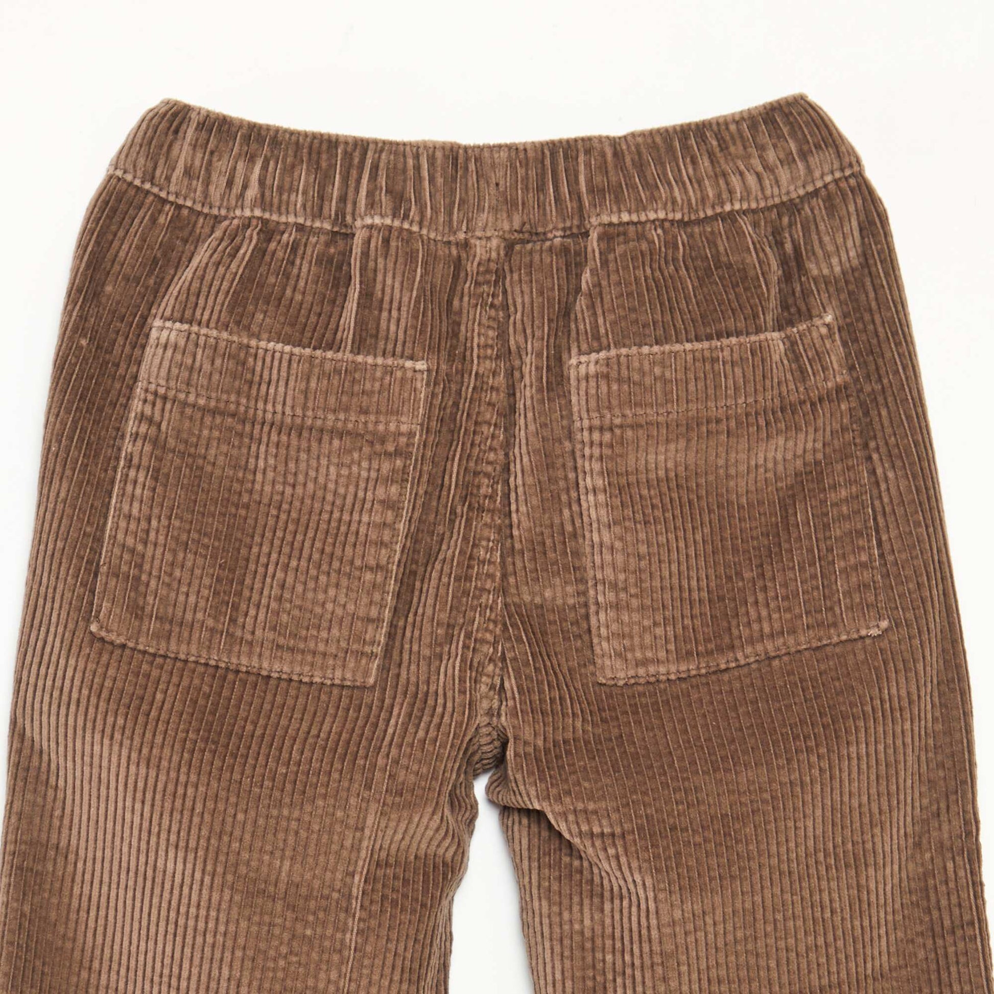 Pantalon en velours côtelé MARRON