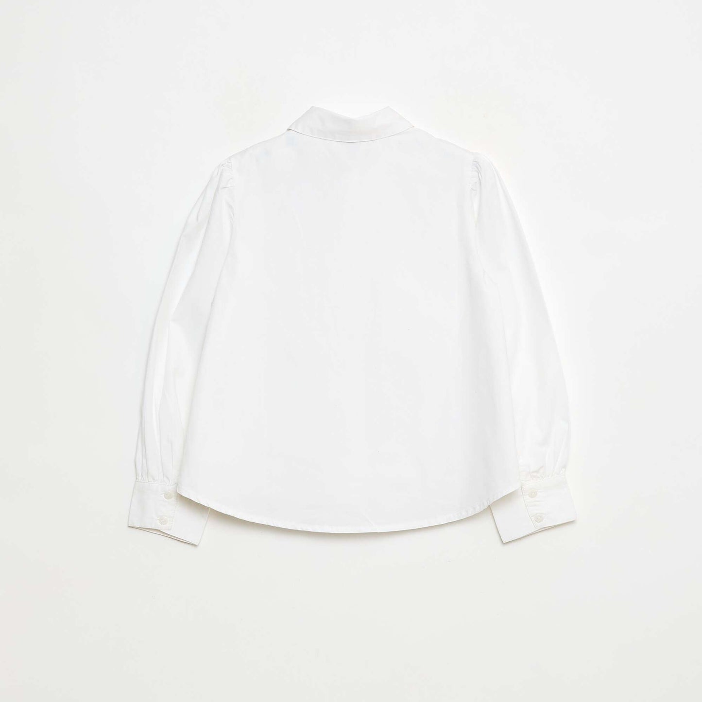 Chemise à col faux bijoux BLANC