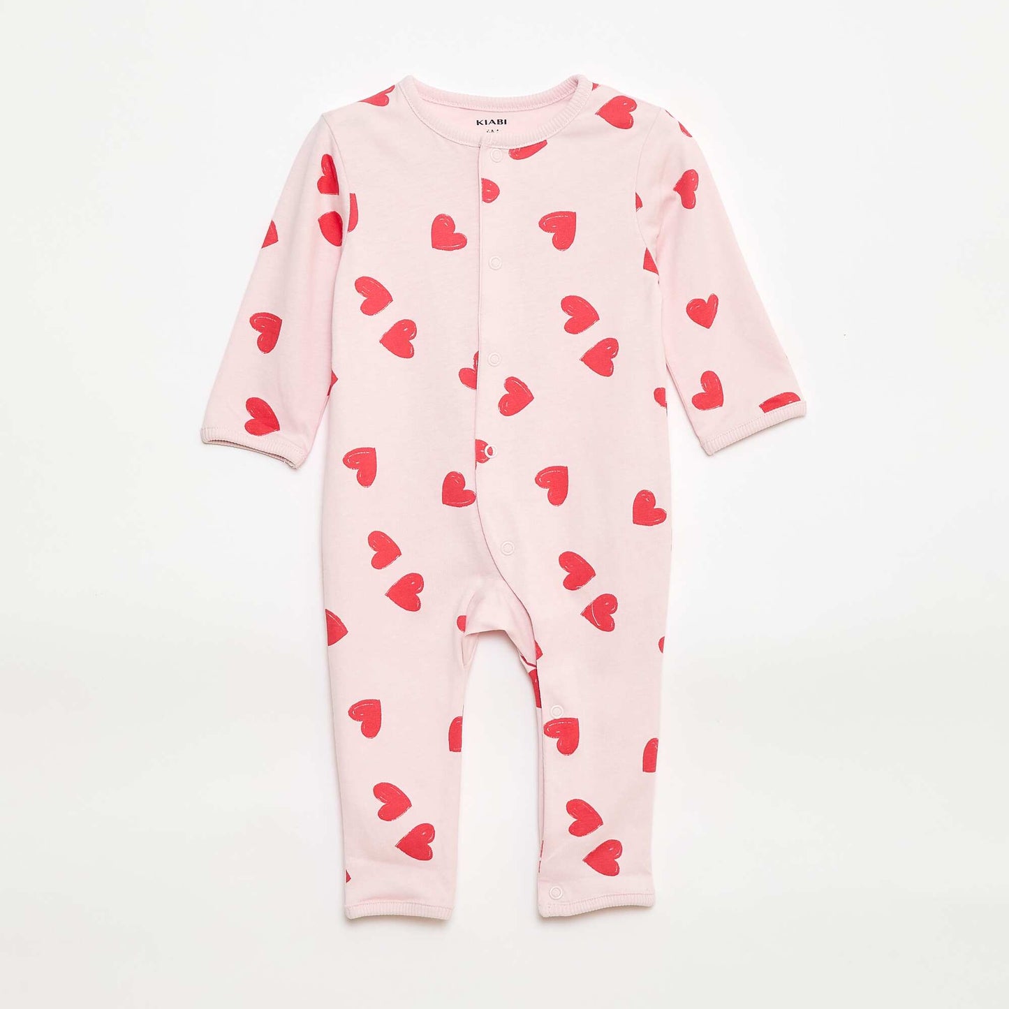 Pyjama dors bien léger avec ouverture pressionnée ROSE