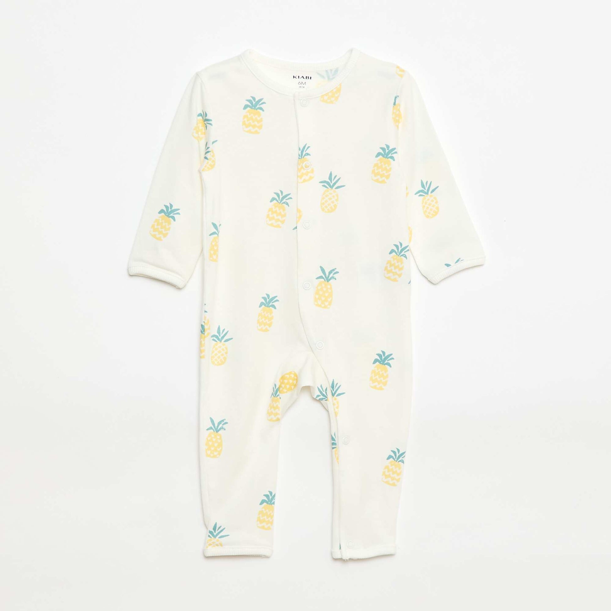 Pyjama dors bien léger avec ouverture pressionnée BEIGE
