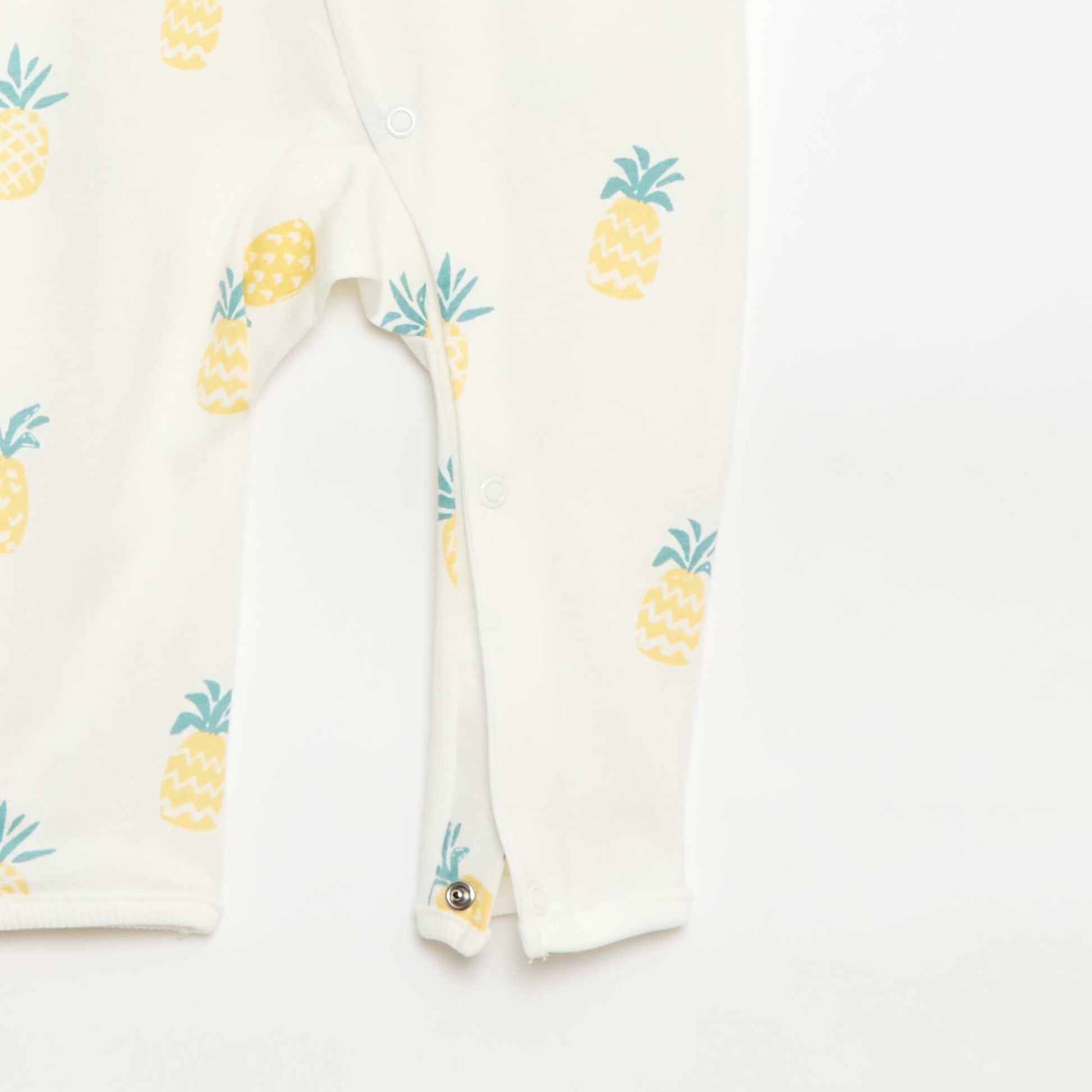 Pyjama dors bien léger avec ouverture pressionnée BEIGE