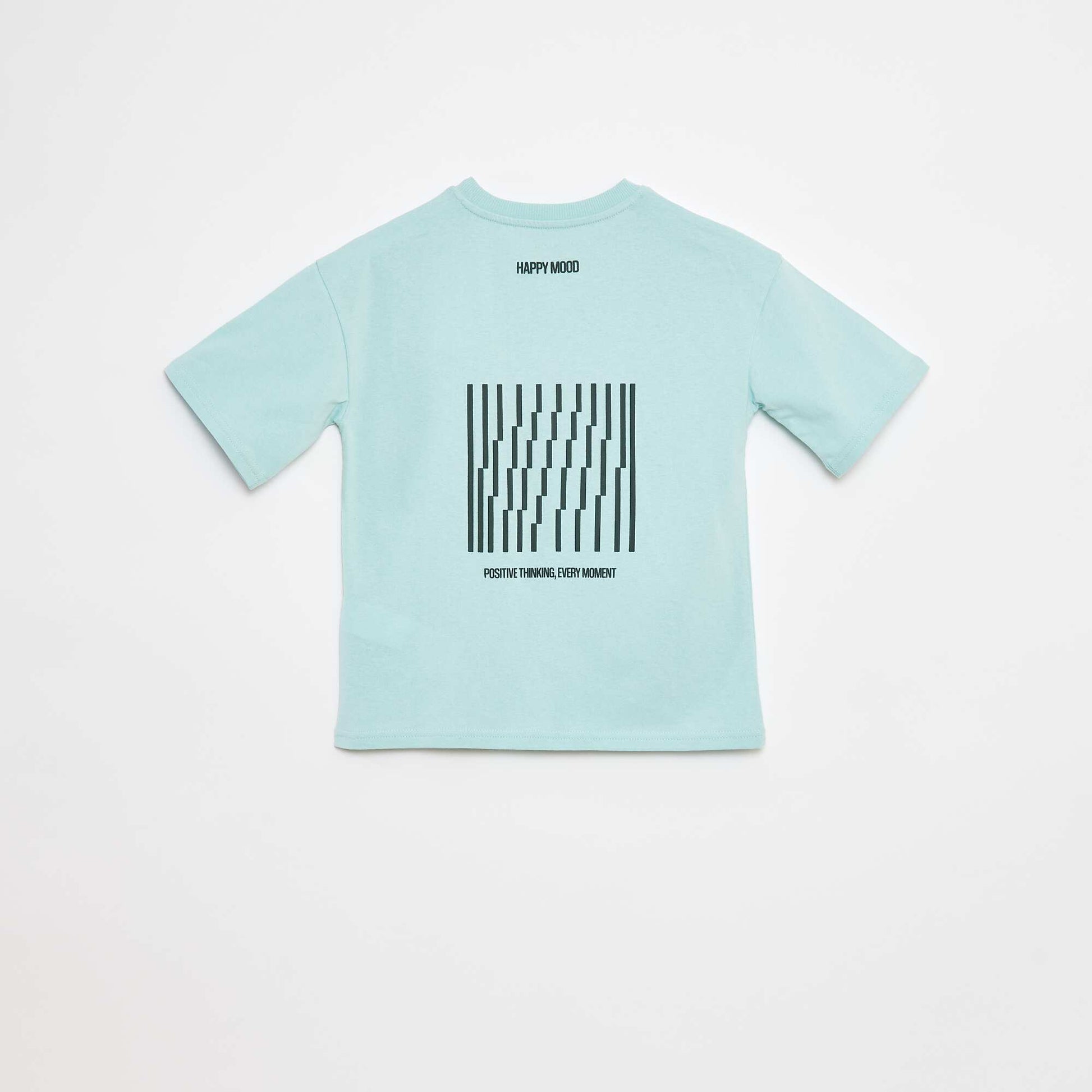 T-shirt imprimé à message BLEU