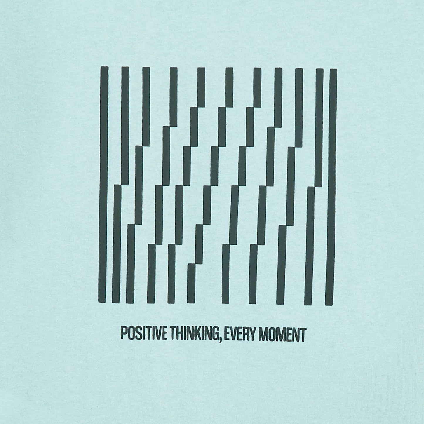 T-shirt imprimé à message BLEU