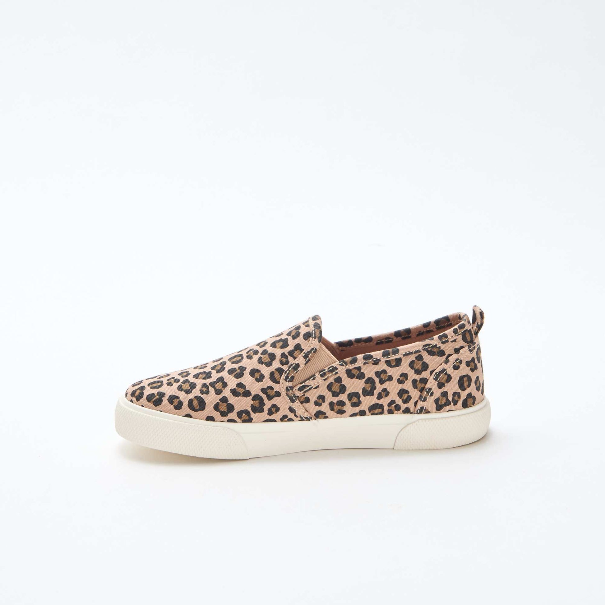 Baskets slip-on imprimé léopard MARRON